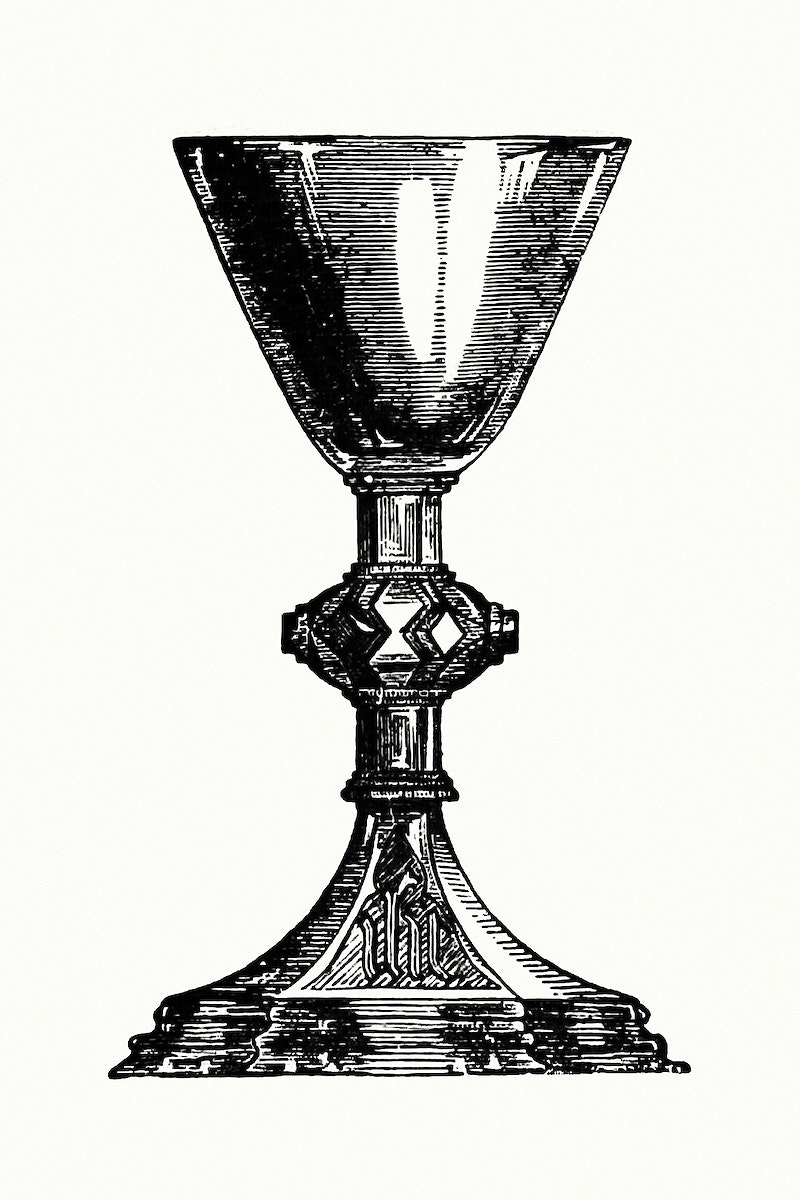 Vintage goblet illustration