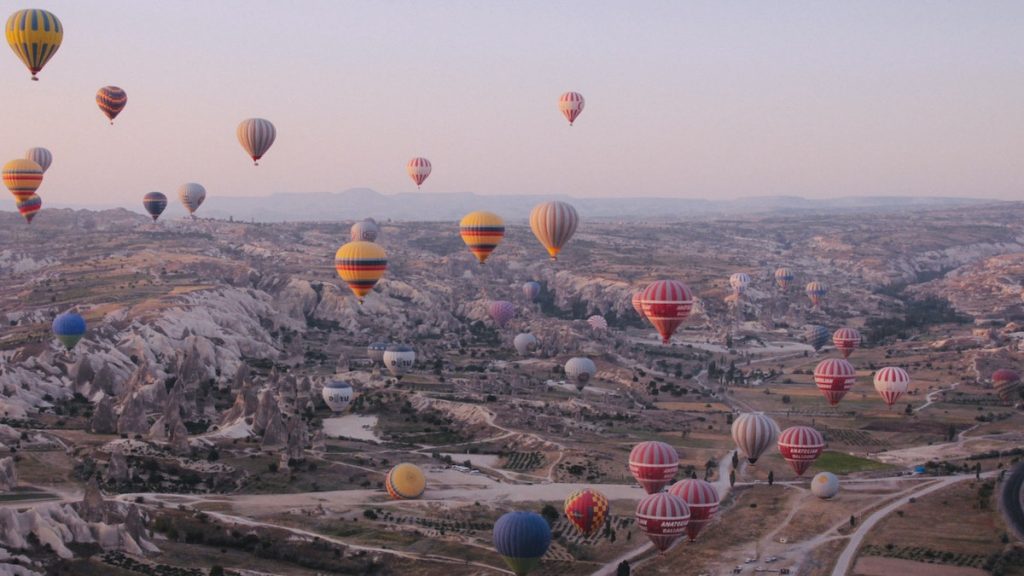 Hot Air Balloons floating