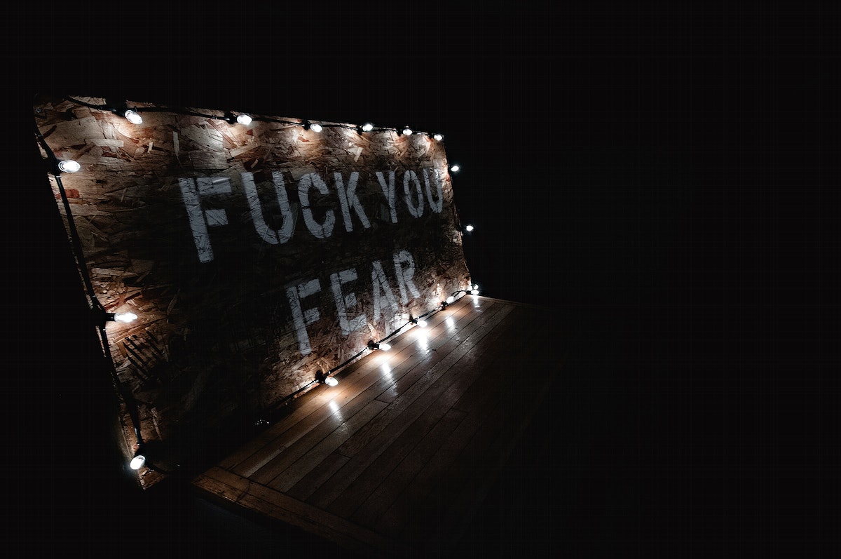Fuck you fear sign